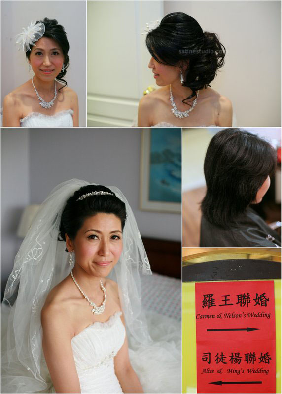 Short hair bride hairstyles